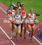 Sonia Samuels(England), Beth Potter (Scotland), Elinor Kirk (Wales and Kate Avery (England) in the 10000 metres, 2014 Commonwealth Games, Glasgow. Photo: David T. Hewitson/Sports for All Pics
